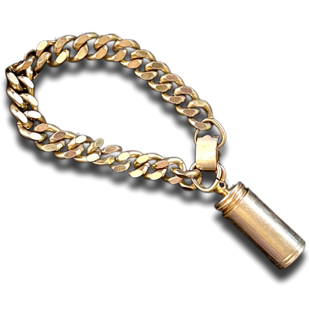 Rare - Vintage Silvery Gold Snuff Bracelet